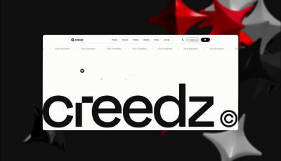 Creedz: Design Agency - Interactive UI/UX 3d animation branding graphic design interactive logo mobile motion graphics ui uiux web design