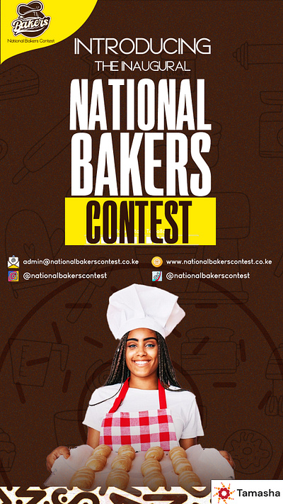 National Bakers Contest brand identity graphic design logo design poster social media