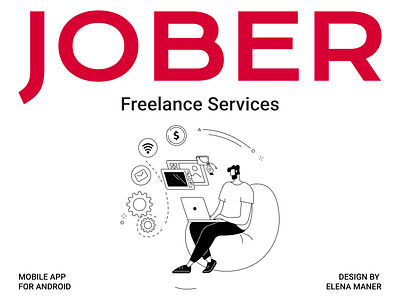 JOBER Freelance Services after effects android animation app design figma mobileapp mobille ui ux web design