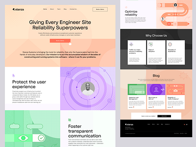 Stanza Web Design abstract graphic design illustration marketing modern saas ui ux web web design