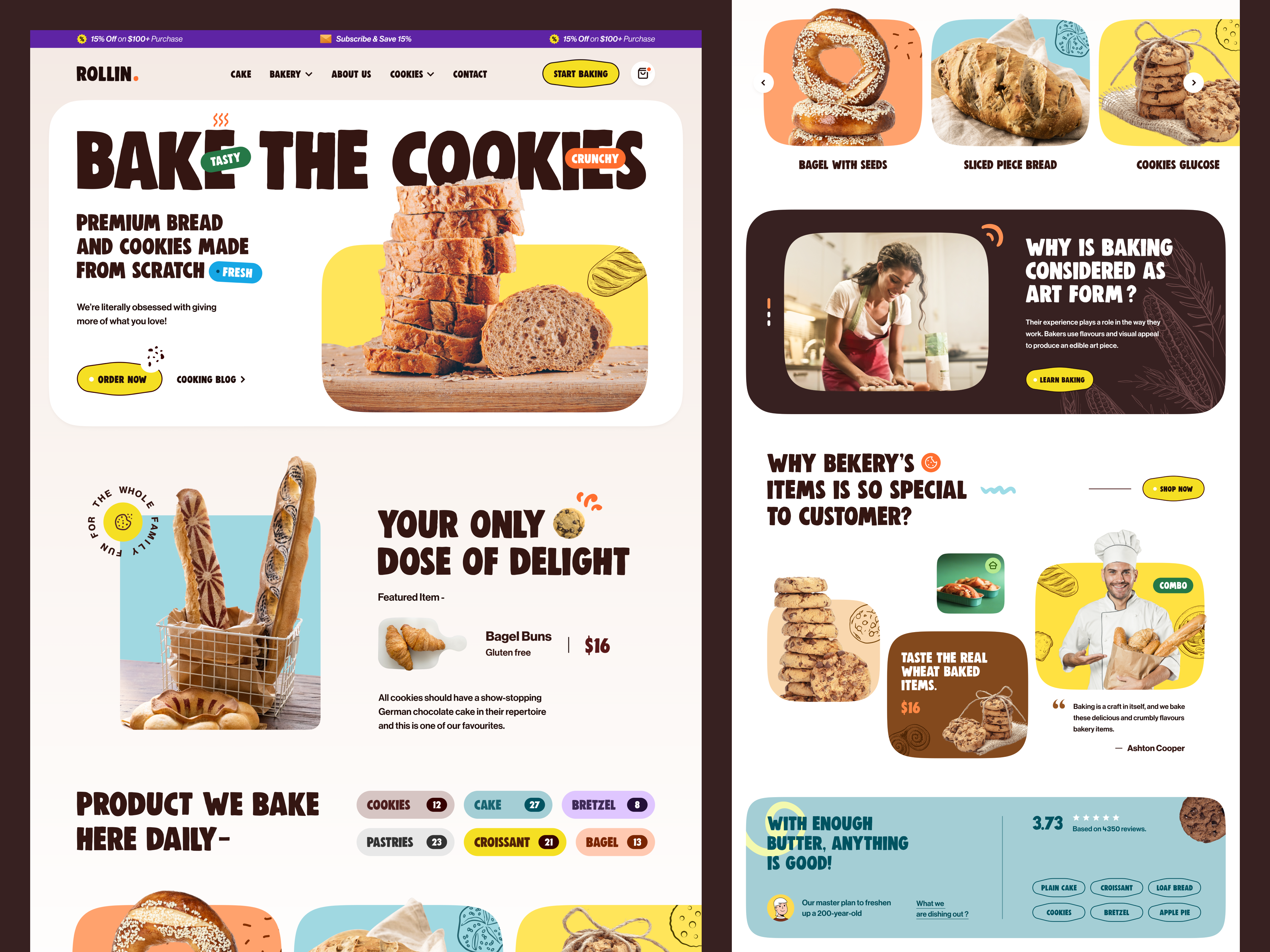 Example of Website Design (3 Pages)