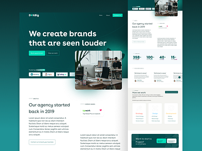 Landing Page Design branding design home page landing page ui ui design ux web design