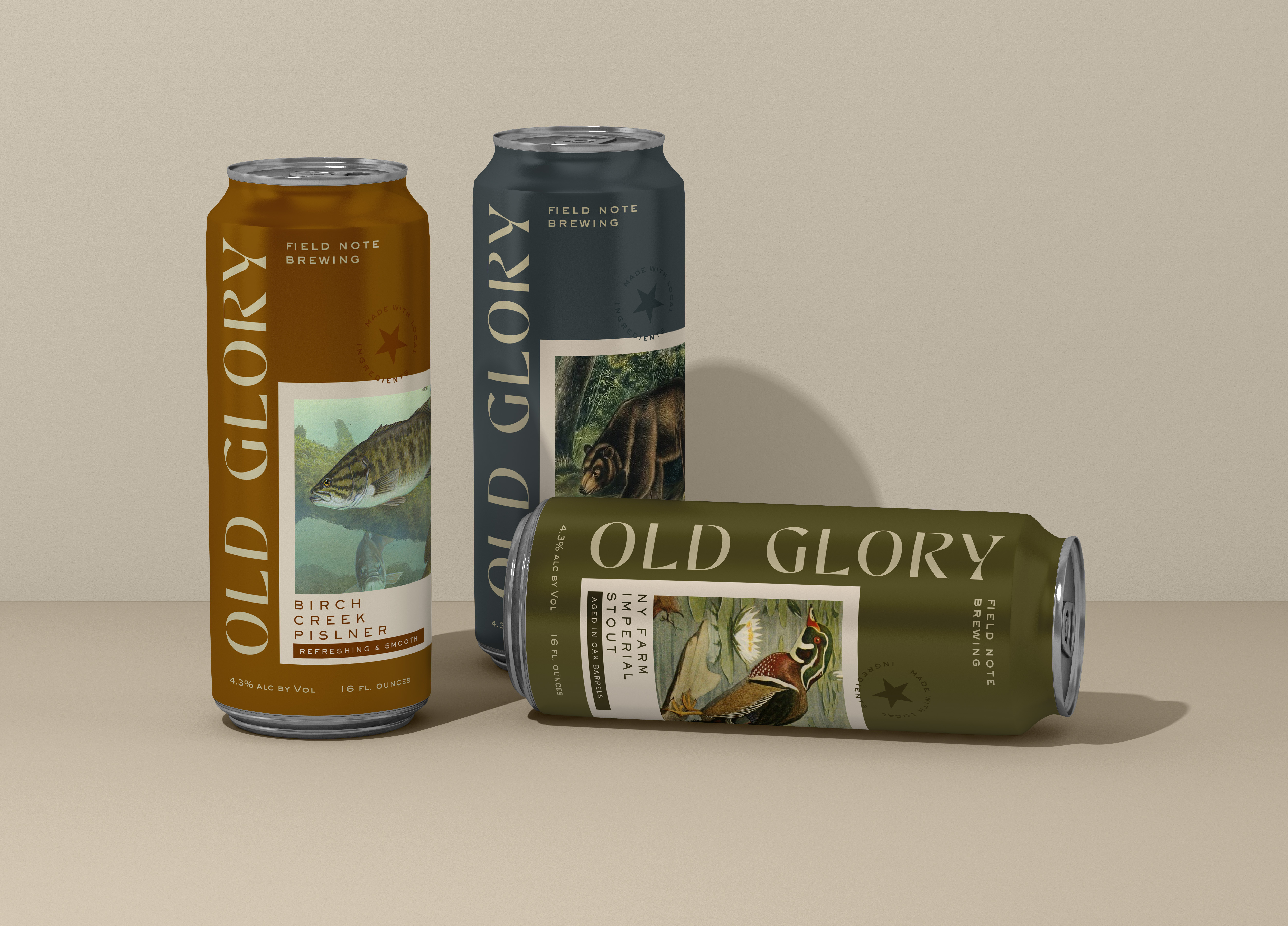 Field Note Brewing america americana animal beer botanical brewing cans field field notes logo nature packaging pilsner