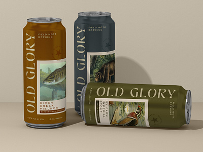 Field Note Brewing america americana animal beer botanical brewing cans field field notes logo nature packaging pilsner