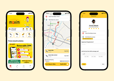 Maxim App Redesign maxim redesign transportation ui ui inspiration user interface