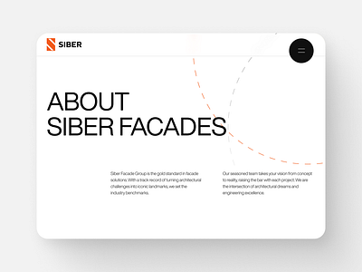 Siber | Facade Services about about page design graphic design ui user interface web design