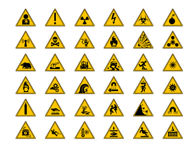 Danger Warning Signs chemical