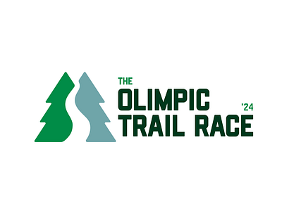 The Olimpic Trail Race clean design event logo graphic design logo logo design logomark logotype race logo simple symbol trail race logo