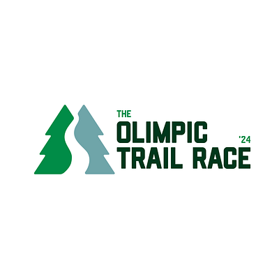 The Olimpic Trail Race clean design event logo graphic design logo logo design logomark logotype race logo simple symbol trail race logo