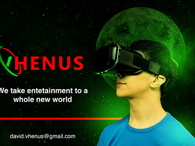 Vhenus branding entertainment galaxy graphic design innovation technology venus