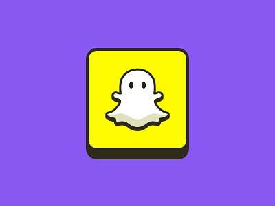 Snapchat Icon dailyui design graphic design icon mobile ui ui design uiux