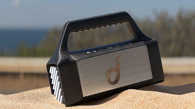 Soundcore Speaker 3d 4d animation arnold render art behance branding c4d cinema cinema 4d design digital art dribbble best shot graphic design illustration motion graphics photoshop product product design ui