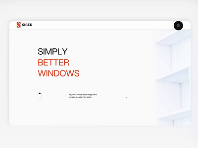 Siber Facade | Landing Page 3d 3d animation animation facade landing landing page service page ui user interface window