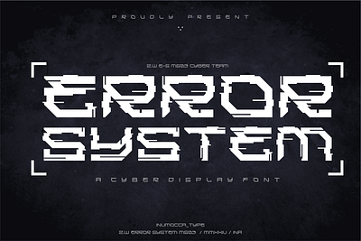 Error System branding design font graphic design inumocca logo typeface typography