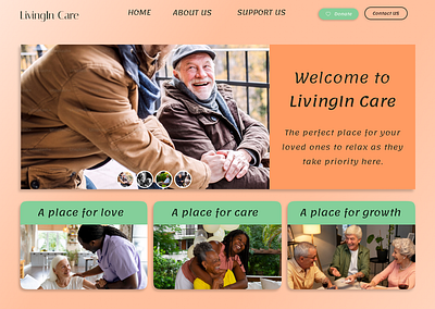 Retirement Home branddesign graphic design productdesign ui webdesign websitedesign