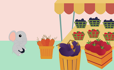 Fred went to farmer’s market app character character art character design character illustration design graphic design illustration ui ux vector