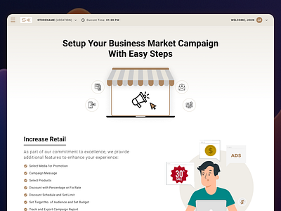 Marketing Landing Page landing page lead generation sales page ui