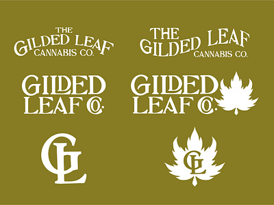 The Gilded Leaf Cannabis Co. Branding Kit marijuana