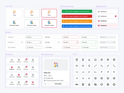 Mobile app components design app components card card design components dropdown figma hover icons inputs mobile app mobile app design navigation product design states tabbar toast ui ui design uidesing