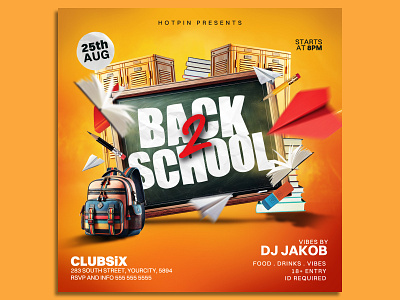 Back To School Flyer Template print ready