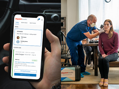 DispatchHealth healthcare startup ui
