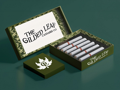 The Gilded Leaf Cannabis Co. Pre-Roll Packaging cannabis packaging