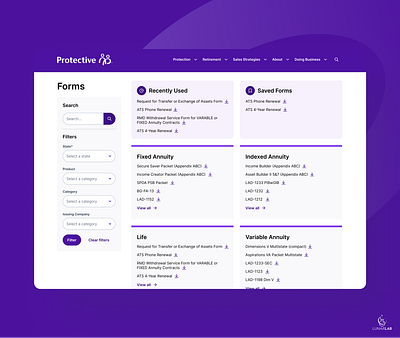 Protective Life design ui ux uxdesign