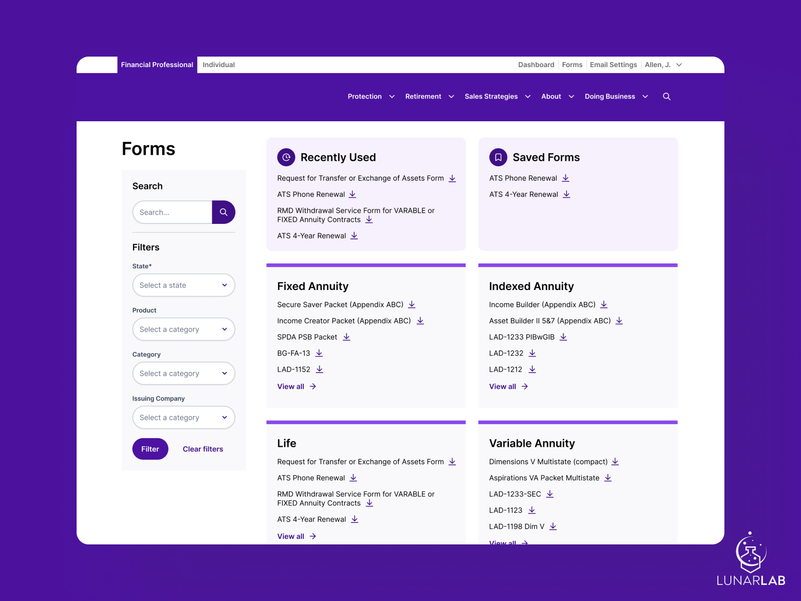 UX/UI Design for Financial Protection Company design finance financial product ui ux uxdesign