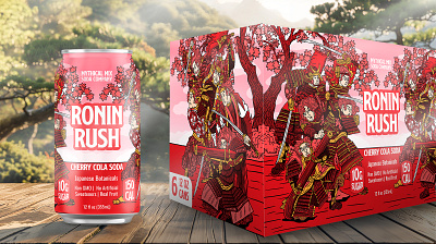 Mythical Mix Soda Co. Rebranding & Packaging Design soda can