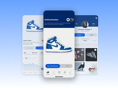 Sneaker Authentication AI ai ai app app authentication clothing luxury mobile app sneaker sneakers ux ux design