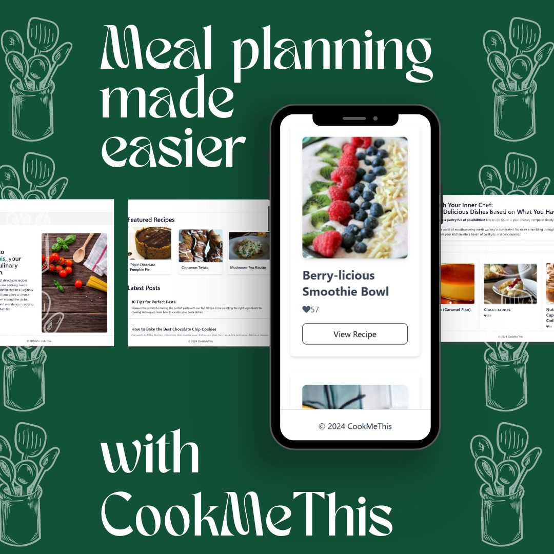 Cook Me This development ui ux web design website