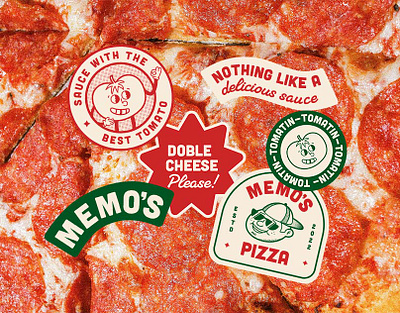 MEMO'S PIZZERIA BRAND IDENTITY branding graphic design logo motion graphics