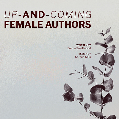 Up-and-Coming Female Authors branding design graphic design logo typography