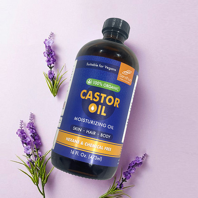 Sandhu Castor Oil branding graphic design