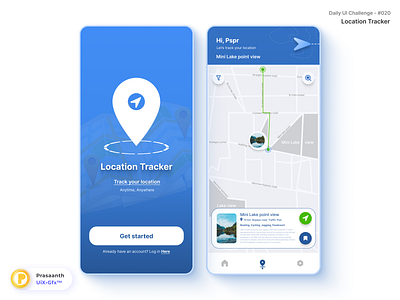 #DailyUI #020 - Location Tracker ui uix ux uxui design