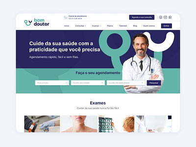 Bom doutor - Telemedicina branding ui