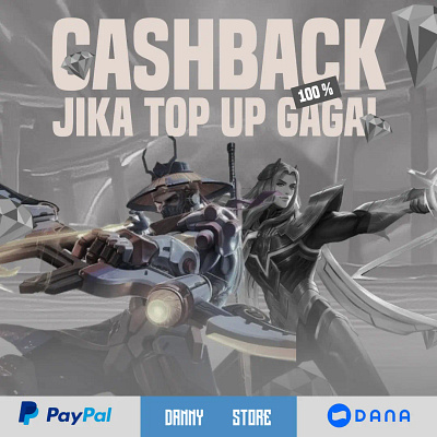 Cashback poster design Open commision start Rp. 10k - 100k graphic design