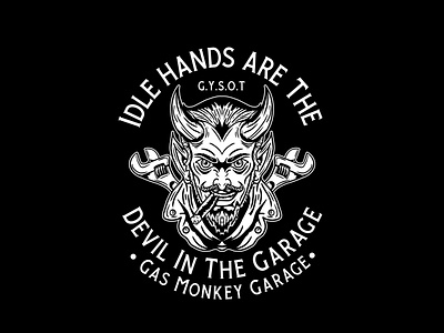 Gas Monkey Garage Devil Shirt Design merchandise design