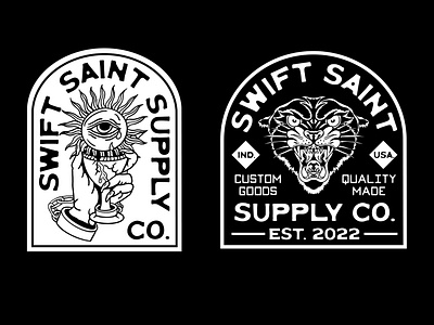 Swift Saint Badge Set blackwork branding kit gothic panther