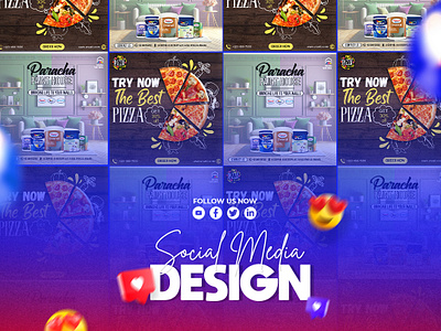 Social Media Posts & Banner Designs adobe illustrator adobe photoshop banner brand identity branding colours cover art design dribble graphic design graphic designer paint pizza social media typography ui