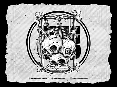 Memento Mori art character dead death graphic illustration skull
