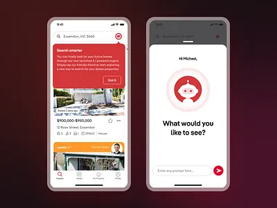 Search AI ai app chat chat bot property real estate search