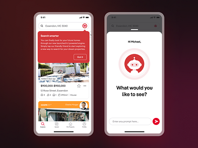 Search AI ai app chat chat bot property real estate search