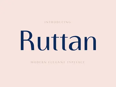 Ruttan Elegant Fonts branding font graphic design sans serif typho typography