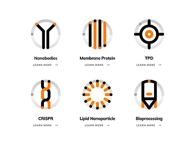 fidabio: Future of Protein Analysis | Iconography Set UIUX biology icon bioprocessing icon biotech biotech icon crispr icon dna icon icon icon pack icon set iconography icons nanobody icon nanoparticle protein icon science icon science icons therapeutics ui icon ui icon set ui icons