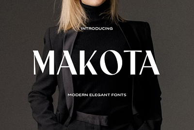 Makota Modern Font font graphic design modern font sans serif typeface typography