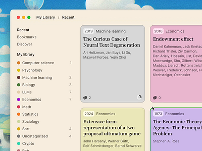 Research progress tracker design research ui ux