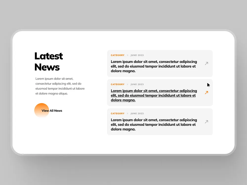 Browse thousands of News UI images for design inspiration | Dribbble