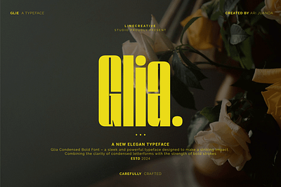 Glia a typeface branding condensed font design display display font font illustration logo type typeface typography ui vector