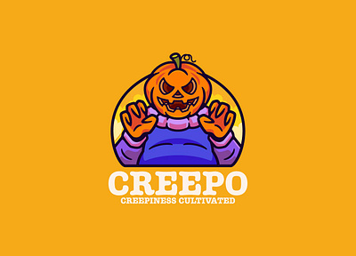 Pumpkin character logo design cartoon character character design cute fun halloween illustration logo design mascot pumkin character pumpkin pumpkin cartoon pumpkin logo pumpkin mascot spooky vector